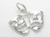 Drama Masks sterling silver charm .925 Comedy - Tragedy Mask charms additional view