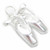 Ballet shoes sterling silver charm .925 Ballerina footwear charms