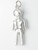 Rag Doll sterling silver charm .925 Raggy Dolls charms alternate view