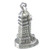 Lighthouse sterling silver charm .925 x1 Light House Lighthouses charms A1