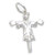 Scarecrow sterling silver charm .925 x 1 Scarecrows Scare Crow charms