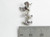 Stork with baby sterling silver charm .925 New Born Babies charms additional view