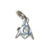 Masonic G TINY sterling silver charm .925 Freemasons charms