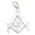 Masonic sterling silver charm .925 Mason Charms Masons Pendants