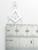 Masonic sterling silver charm .925 Mason Charms Masons Pendants detail