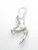 Cowboy boot sterling silver opening charm .925 x 1 Cowgirl boots charms detail