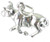 Bull sterling silver charm .925 x 1 Bulls Fight Taurus Zodiac charms