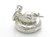 Birds Nest opening sterling silver charm .925 x 1 Bird Nest charms additional view