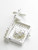 Greeting Card sterling silver opening charm .925 x 1 Greetings Cards side view