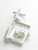 Greeting Card sterling silver opening charm .925 Greetings Cards side view