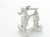 Poodle Toy dog on wheels sterling silver charm .925 Toys charms additional view