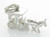 Surrey Horse and Cart sterling silver charm .925 Horses and Carriage additional view