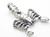 Scorpion sterling silver pendant .925 x 1 Scorpio Zodiac Scorpions additional view