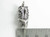 Capricorn large sterling silver pendant .925 Zodiacs Zodiac Goats side view