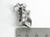Capricorn large sterling silver pendant .925 Zodiacs Zodiac Goats detail
