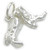 Pair of Cowboy boots sterling silver charm .925 Cow Girl Boy boot