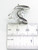 Fish sterling silver pendant .925 Fishes Pisces zodiac pendants side view