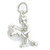 Boy on Hobby Horse sterling silver charm .925 x 1 Games and Toys charms