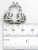 Gemini Twins sterling silver pendant .925 Zodiacs pendants additional view