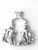 Gemini Twins sterling silver pendant .925 x 1 Zodiacs pendants image 6