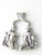 Gemini Twins sterling silver pendant .925 Zodiacs pendants alternate view