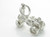 Steam Roller small sterling silver charm .925 Big Vehicle charms extra view