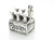 Beer Lager Six Pack sterling silver charm .925 Drinking charms alternate view