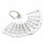 Hand Fan sterling silver charm .925 x 1 Fans Charms