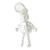 Rag Doll with movable arms and legs sterling silver charm .925 x 1