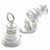 Opening wedding cake sterling silver charm .925 x 1 Marriage charms