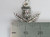 Thistle 3D sterling silver charm .925 Flowers and Thistles charms size example