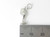 Wine Glass sterling silver charm .925 Glasses Drinking Drinks charms side view