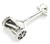 Lawn mower sterling silver charm .925 Push Lawnmower charms additional view