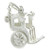 Hansom Cab sterling silver charm .925 Victorian Transport charms