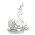 Swan opening sterling silver charm .925 Swans Ballet charms
