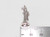 Praying Angel sterling silver charm .925 Angels Holy Prayer charms side view