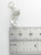 Mrs Bunny Rabbit sterling silver charm .925 opening rabbits charms detail