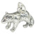 Badger sterling silver charm .925 x 1 Badgers charms