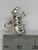 Badger sterling silver charm .925 x 1 Badgers charms size example