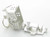 Opening Cottage sterling silver charm .925 Cottages charms side view