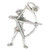 Archer sterling silver charm .925 x 1 Robin Hood Archery Arrow charms