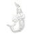 Mermaid holding a harp sterling silver charm .925 x 1 Mermaids charms
