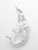 Mermaid holding a harp sterling silver charm .925 Mermaids charms additional view