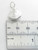 Oyster Shell sterling silver charm .925 Shells Charms Does not open detail