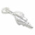 Shell sterling silver charm .925 shells beach sea charms C