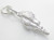 Shell sterling silver charm .925 x 1 shells beach sea charms C additional view