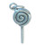 Lollipop sterling silver charm .925 x 1 Candy and Sweets charms