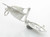 Yacht opening sterling silver charm .925 Boats and Yachts charms side view