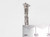 Lighter sterling silver charm .925 Smoking Smokers charms size example