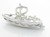 Lifeboat sterling silver charm .925 Life Boat Lifeboats charms extra view